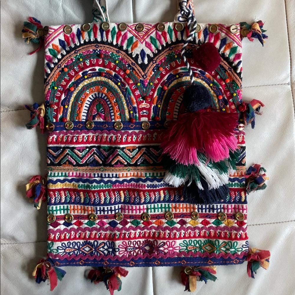Figue Embroidered Tote Bag